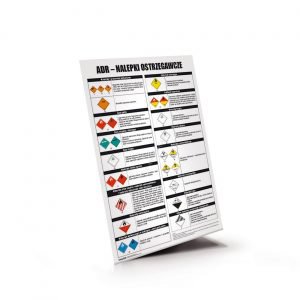 PLANSZA: ADR NALEPKI OSTRZEGAWCZE