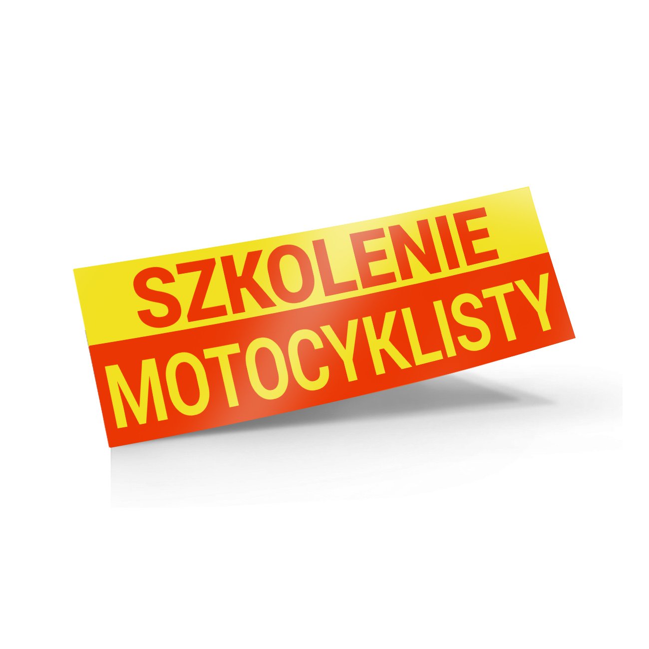 NAKLEJKA SZKOLENIE MOTOCYKLISTY Szkoła Jazdy Sklep i