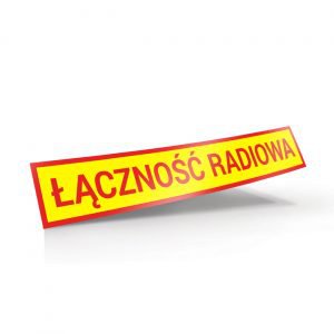 naklejka łączność radiowa