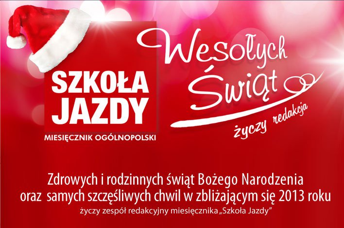 Życzenia Bożonarodzeniowe Szkoła Jazdy