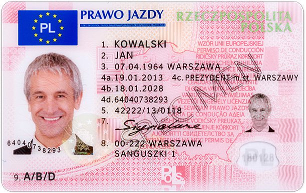 dokument prawo jazdy
