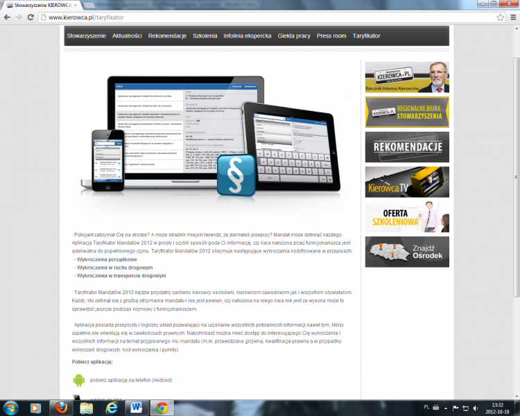 KIEROWCA.PL strona internetowa