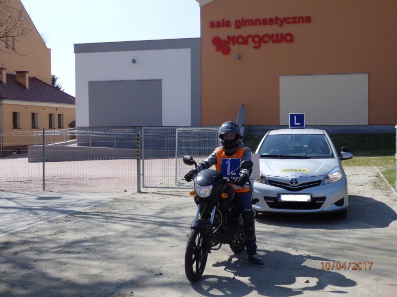 nauka jazdy na motorze
