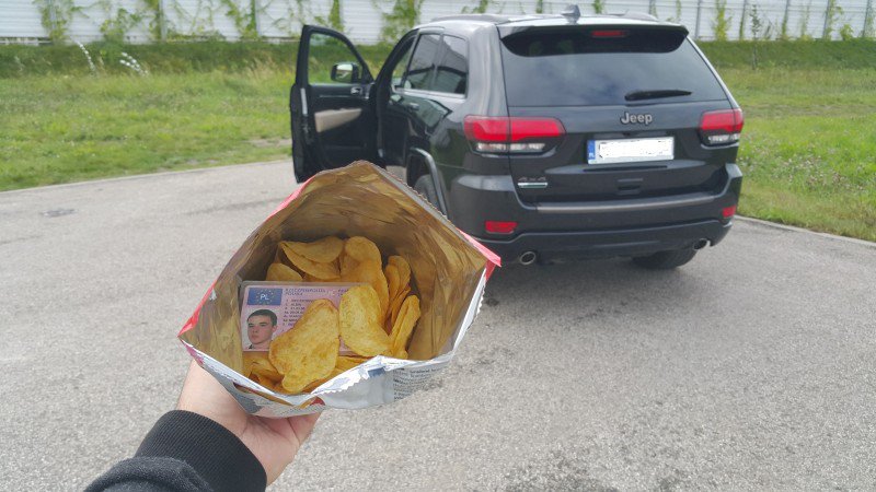 prawo jazdy wygrane w chipsach