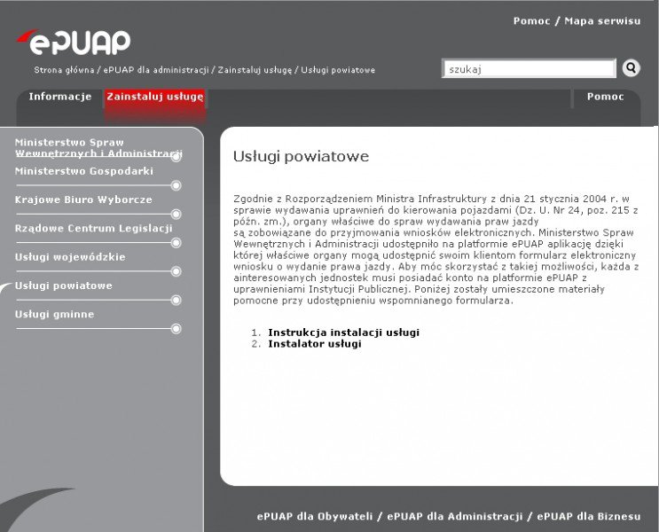 ePUAP strona internetowa