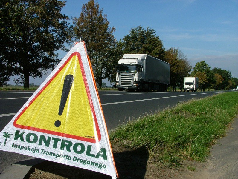 znak KONTROLA Inspekcja Transportu Drogowego