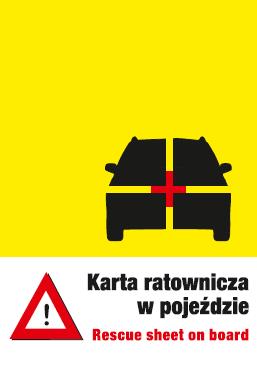 Karta ratownicza w pojeździe