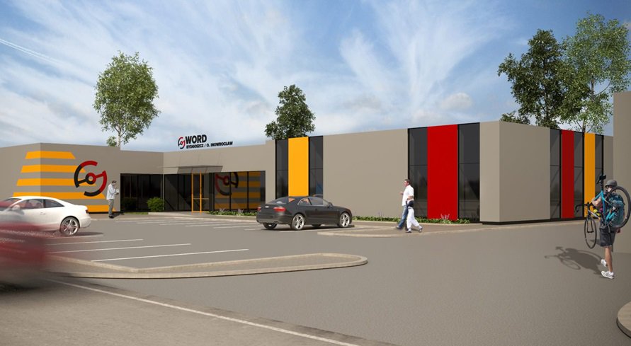 wizualizacja inowrocławskiej filii WORD-u w Bydgoszczy