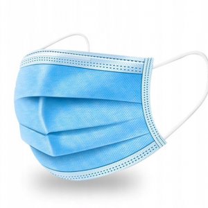 Maseczka medyczna 3 PLY (warstwy) komplet 50 szt z certyfikatem CE, EN 14683:2014, Medical Devices 9